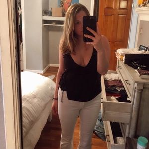 Cotton Candy LA Black Silk Cami